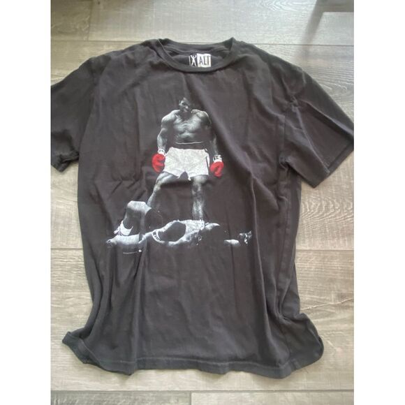 Vintage Muhammad Ali black tee size large - Picture 1 of 5